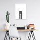 Quadro Microfone 60x43 Caixa Branco