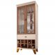 Cristaleira com Nicho Adega 02 Portas Luma B01 Off White Nature - Lyam Decor