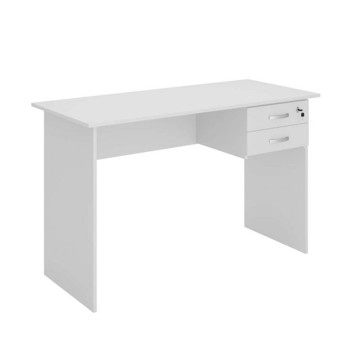 Mesa de Computador com Gaveteiro 1200 Faucet Branco