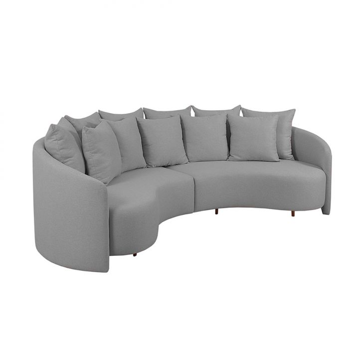 Image of Sofá 4 Lugares Amêndoa Linho Cinza 250 Cm PLA-MO895UP97JLEMOB