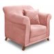 Poltrona Abruzzo Veludo Rosa