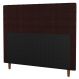 Cabeceira Cama Box Casal Queen Size Parisis 160cm Sintético Marrom - Desk Design
