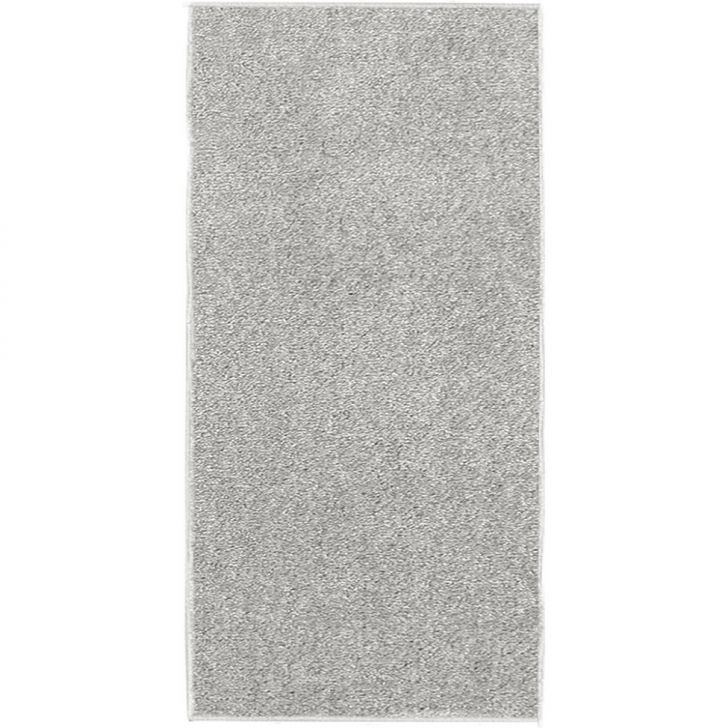 Tapete Tufting Relex Retangular Veludo (50x100) Prata