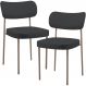 Kit 02 Cadeiras Para Sala De Jantar Melina Base Arena L02 Linho Chumbo - Lyam Decor