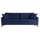 Image of Sofá 3 Lugares Viena Veludo Azul 210 cm SO964UP97KCKMOB