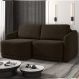 Sofá Cama Modulado Retrátil e Reclinável Decorativo Varsóvia 216cm Veludo Marrom G33 - Gran Belo