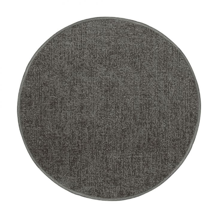 Tapete Tufting Elegant Redondo Bouclé (190x190) Grafite