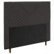 Cabeceira Cama Box Solteiro Viena 90cm Suede Marrom - Desk Design