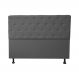 Cabeceira Casal Queen Juliana 160cm Para Cama Box Suede Cinza - DS Estofados
