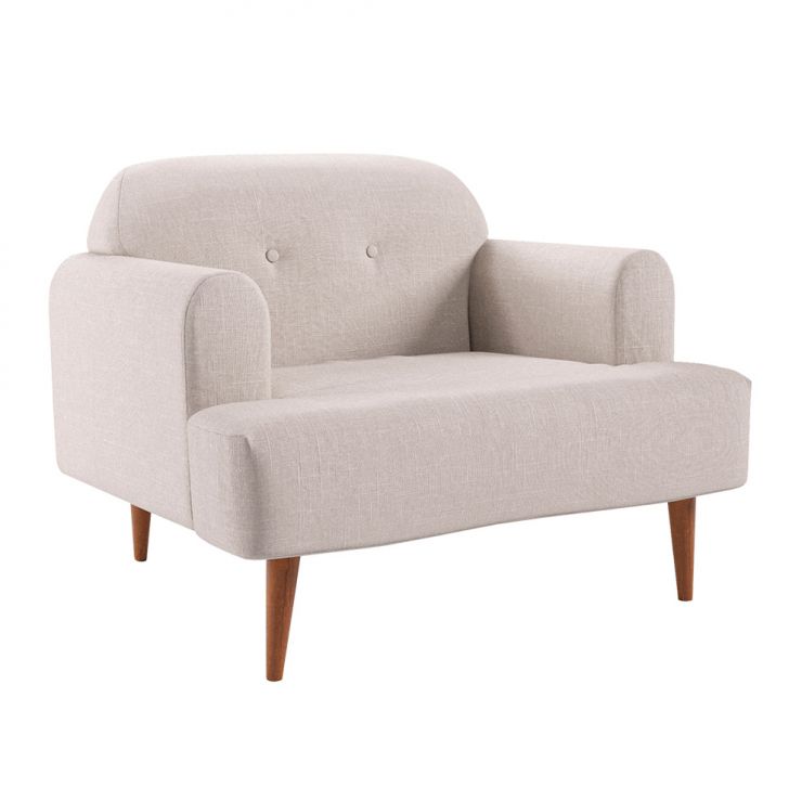 Poltrona Kiev Linho Cru