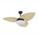Ventilador de Teto Kovalski Marrom Texturizado 3 Pás Palmae Natural 127V