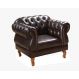 Poltrona Duquesa 1 Lugar Chesterfield Clássica Capitonê - Café