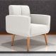 Poltrona Decorativa para Sala Lages Boucle Natural