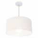 Pendente Cilíndrico Md-4206 Cúpula em Tecido 50x25cm Branco - Bivolt