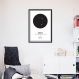Quadro Signos do Zodíaco Áries 60x43 Caixa Preto
