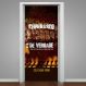 Adesivo de Porta Churrasco de Verdade-93X210Cm