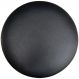 Assento Redondo Banqueta Cadeira Estofados Poltronas H02 Corino Preto 25 cm - Lyam Decor