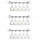 10 Suportes Taças Cromado Decoração Adega Bar Vinho 25cm