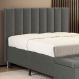 Cabeceira Nashira 195 para Cama King N-023 Veludo Cinza Claro Aradecor