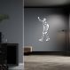 Quadro Escultura Jogador de Basquete C 200x98 Branco