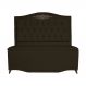 Cabeceira mais Calçadeira Solteiro 90cm Para Cama Box Greta Suede Marrom - DS Estofados