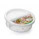 Pote Plástico Microondas Freezer Redondo 2 Divisórias 720ml