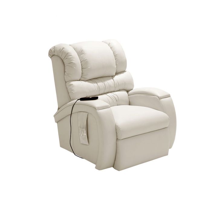 Image of Poltrona Reclinável Imperial Motorizada Revestimento Sintético Gelo PLA-MO895UP97AQOMOB