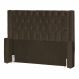 Cabeceira Para Cama Box Casal Emma Luxo Veludo Marrom - DS Estofados