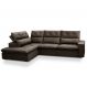 Image of Sofá 4 Lugares Retrátil e Reclinável com Chaise Esquerdo Noruega Veludo Tabaco FE691UP97MDAMOB