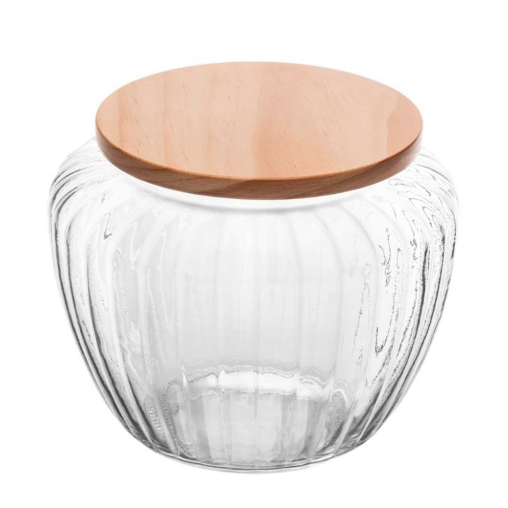 Pote para Mantimentos Pinus Transparente 1,3 L