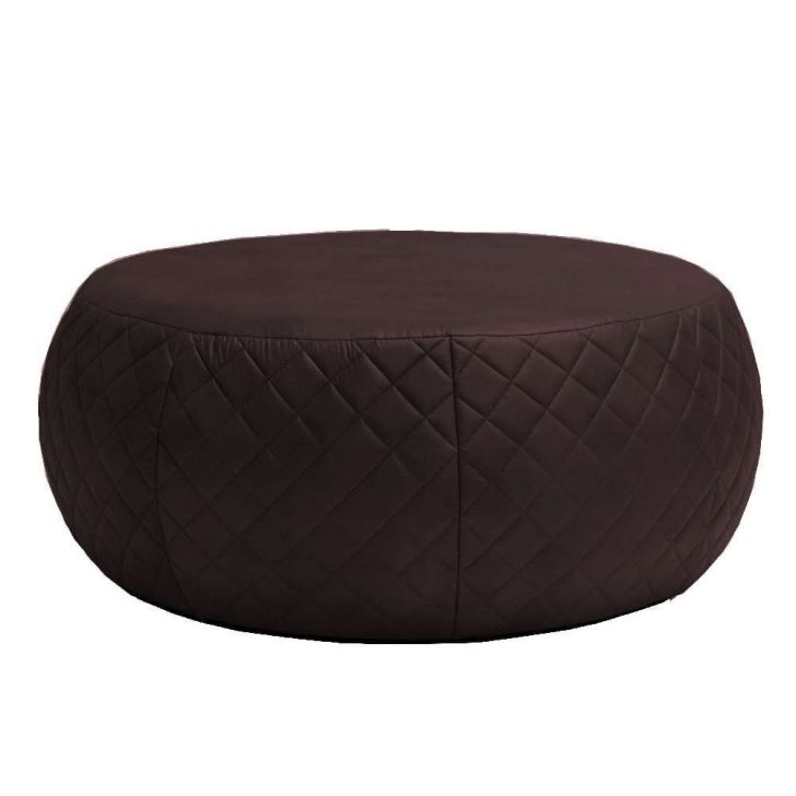 Puff Banqueta Decorativa Para Sala de Estar Golf D02  Tressê 1,05 Corano Marrom C-34 - Lyam Decor