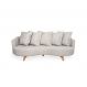 Image of Sofá 3 Lugares Capri Veludo Bege 220 cm SO964UP87ABCMOB