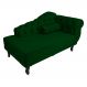Recamier Namoradeira Divã Lado Esquerdo Larissa Suede Verde