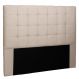 Cabeceira Estofada Cama Box Casal King Size Verona 195cm Suede Bege - Desk Design