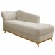 Recamier Vanessa 160cm Lado Direito Suede Bege - Amarena Móveis