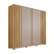 Image of Guarda-Roupa Casal Apollo Ripado 6 Portas 4 Gavetas Buriti e Fendi MO895CL87OFOMOB