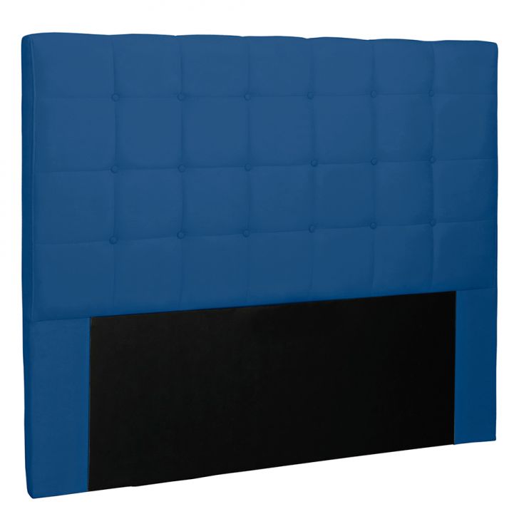 Cabeceira Casal Verona Suede Azul