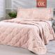 Cobre Leito King Unique Micropercal 200 Fios Bordado 3 Peças - Rose
