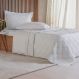 Kit Colcha King 3 Pçs Ricamo 300 Fios 100% Algodão 260x280cm Cinza Fog