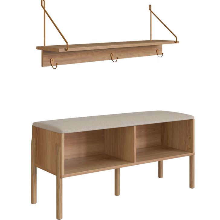 Conjunto Sapateira Banco | Banqueta e Prateleira Hanover Artesano