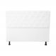 Cabeceira Casal Juliana 140cm Para Cama Box Suede Branco - DS Estofados