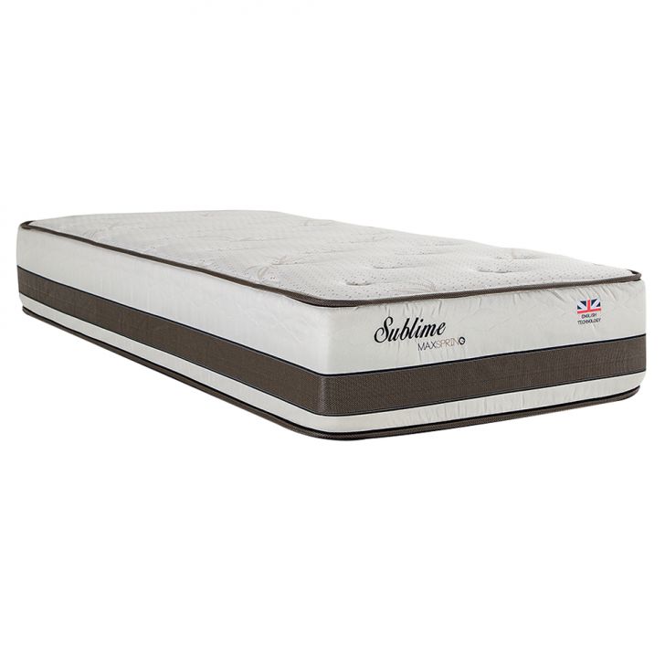 Colchão Solteiro Sublime Mola Maxspring (30x88x188) Branco E Marrom
