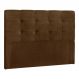 Cabeceira Painel De Casal 140cm Para Cama Box Clean Suede Marrom - DS Móveis