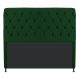 Cabeceira Estofada Cristal 140 cm Casal Com Capitonê Suede Verde - Amarena Móveis