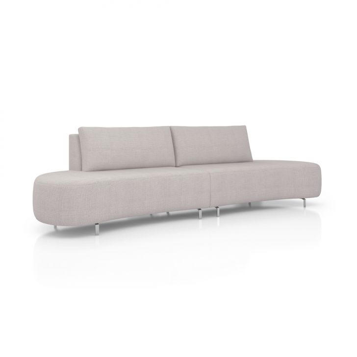 Sofá 5 Lugares Xangai Itacaré Cinza 320 Cm