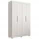 Guarda Roupa Roupeiro Flórida 4 Portas 3 Gavetas Tigus Baby Branco