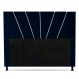 Cabeceira Cama Box Casal King Size Dallas 195cm Veludo Azul Marinho - Desk Design
