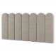 Painel Cabeceira Cama Box Solteiro Lana 100cm Suede Bege - Desk Design