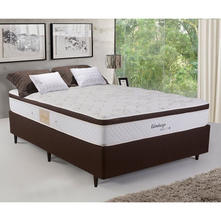 Colchão Casal Edimburgo Mola Maxspring (25x138x188) Branco