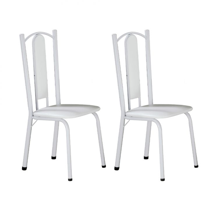 Conjunto Com 2 Cadeiras Carla Branco
